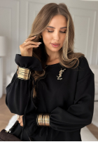 Compleu de trening z bransoletkami Fit&Glam negru