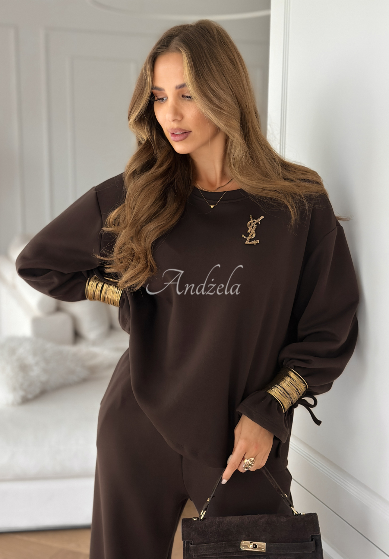 Set de trening din viscoză cu brățări Fit&amp;Glam