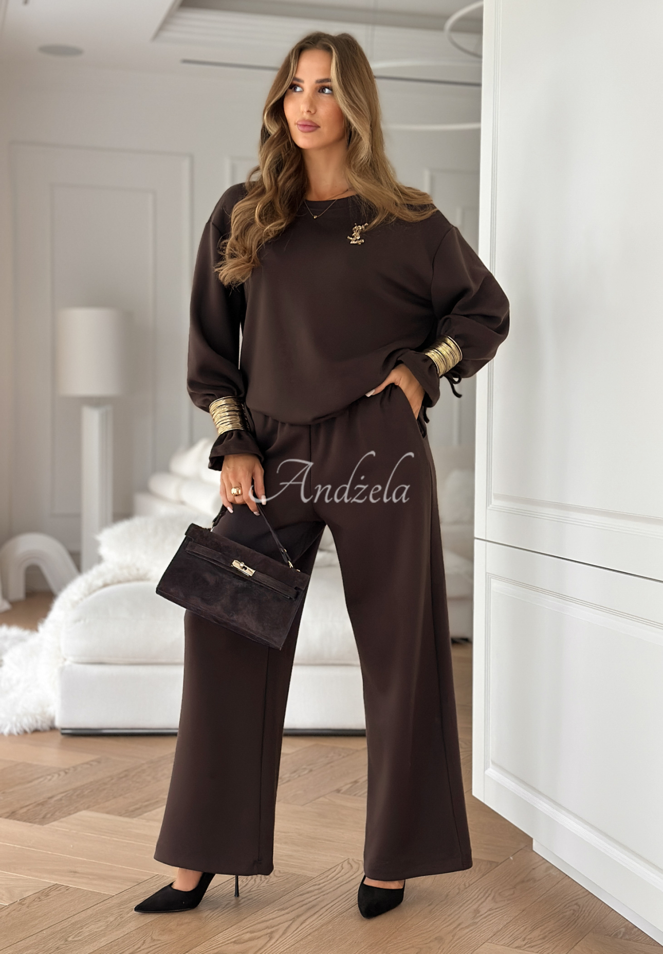 Set de trening din viscoză cu brățări Fit&Glam