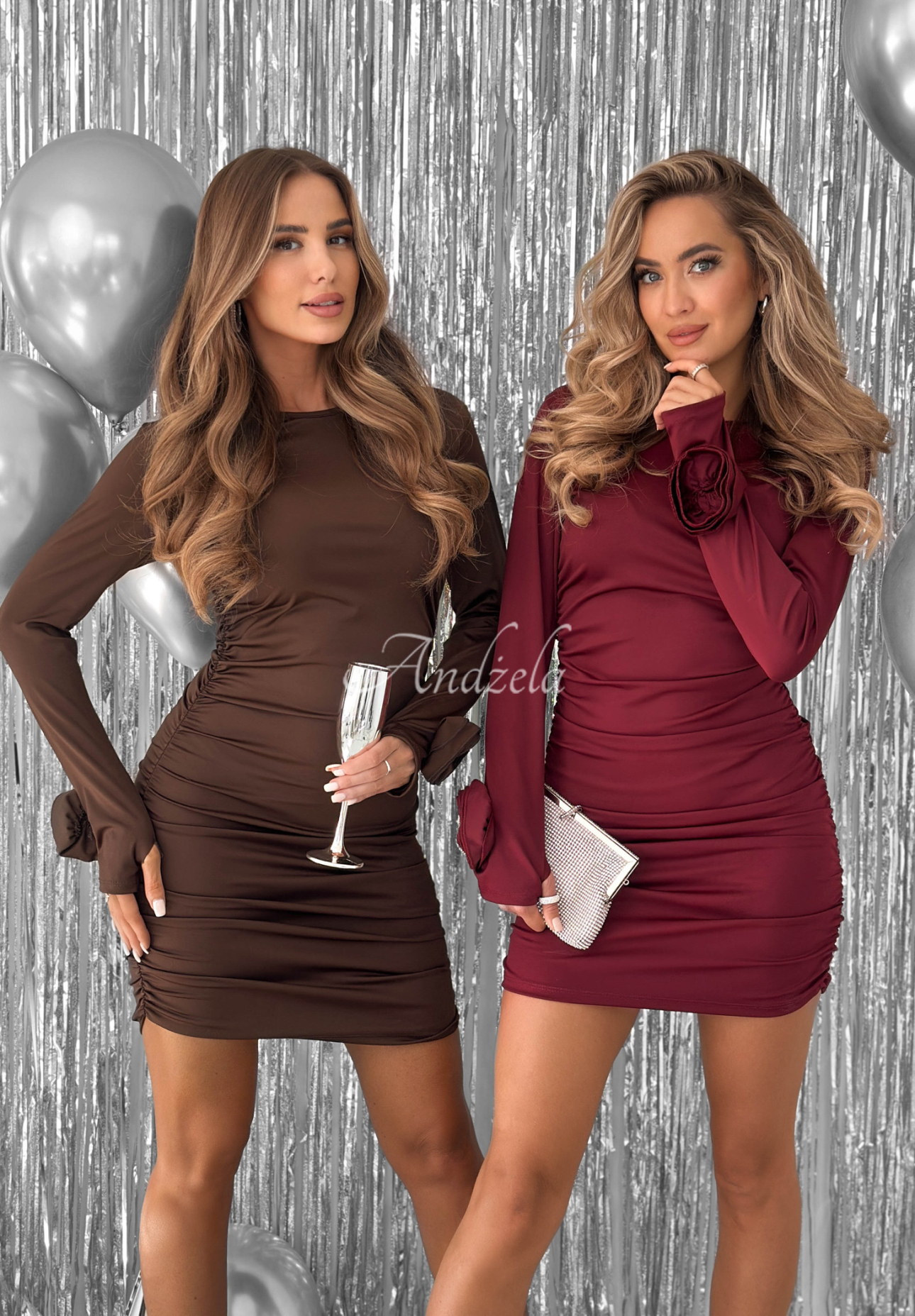 Rochie mini cu pliuri Private Party