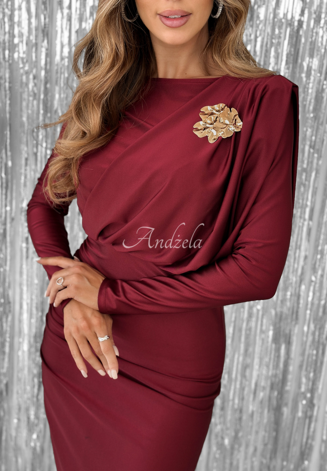 Rochie mulată cu pliuri Night Of The Year