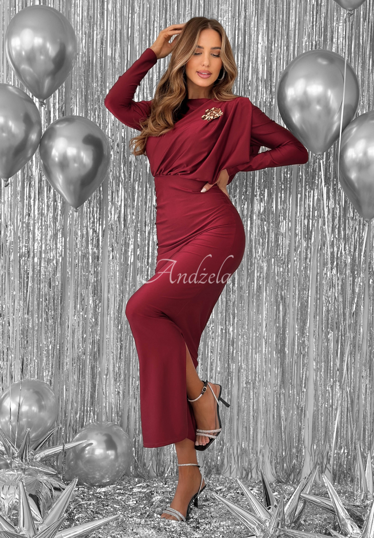 Rochie mulată cu pliuri Night Of The Year