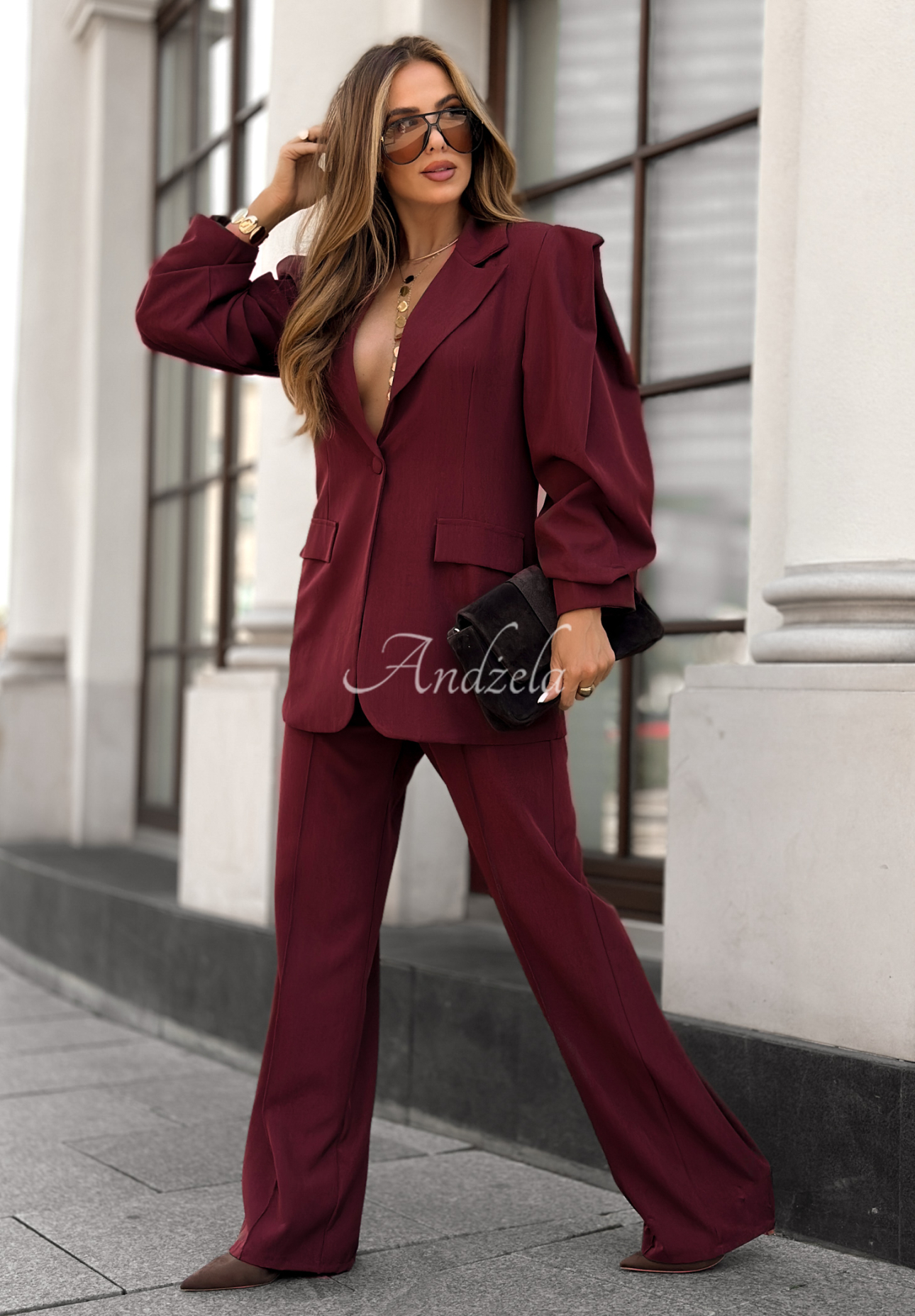 Compleu format din sacou și pantaloni Too Late To Ask