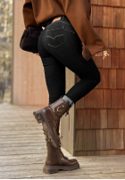 Pantaloni din denim skinny New Meadows negre