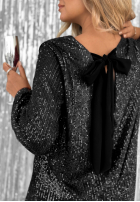Cekinowa Rochie mini From The Sky negru
