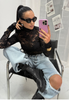 Koronkowa Bluză La Milla I'm Yours negru