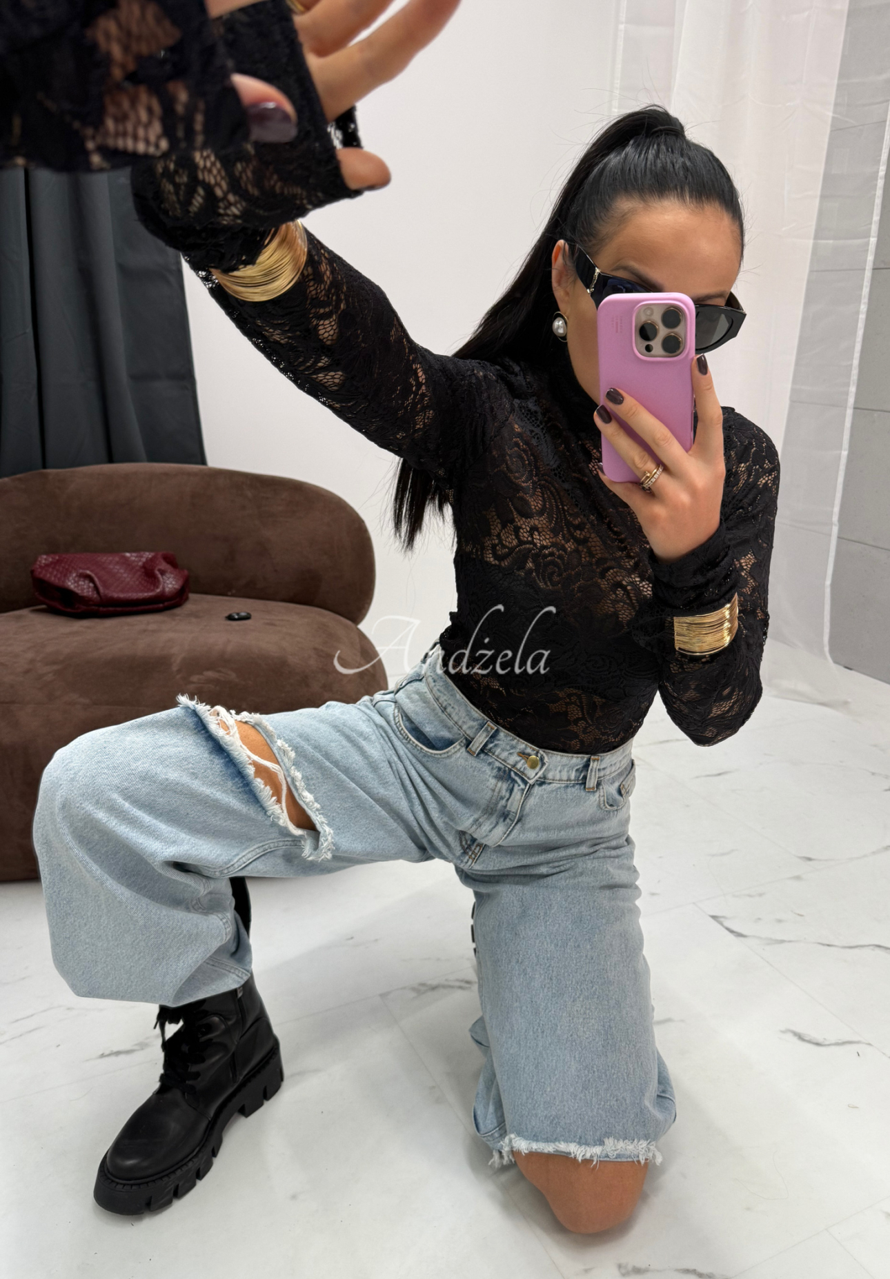 Bluză din dantelă cu viscoză La Milla I&#039;m Yours