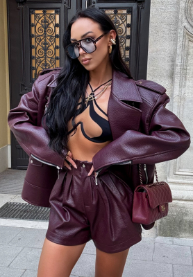 Pantaloni scurți din piele La Milla Back To Me