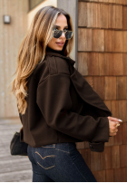 Krótki Palton  West Chicago ciemnoczekoladowy