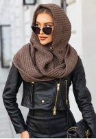 Căciulă z szalikiem balaclava Shade Of WInter ciocolatie