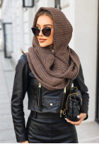 Căciulă z szalikiem balaclava Shade Of WInter ciocolatie