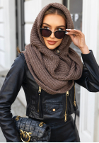 Căciulă z szalikiem balaclava Shade Of WInter ciocolatie