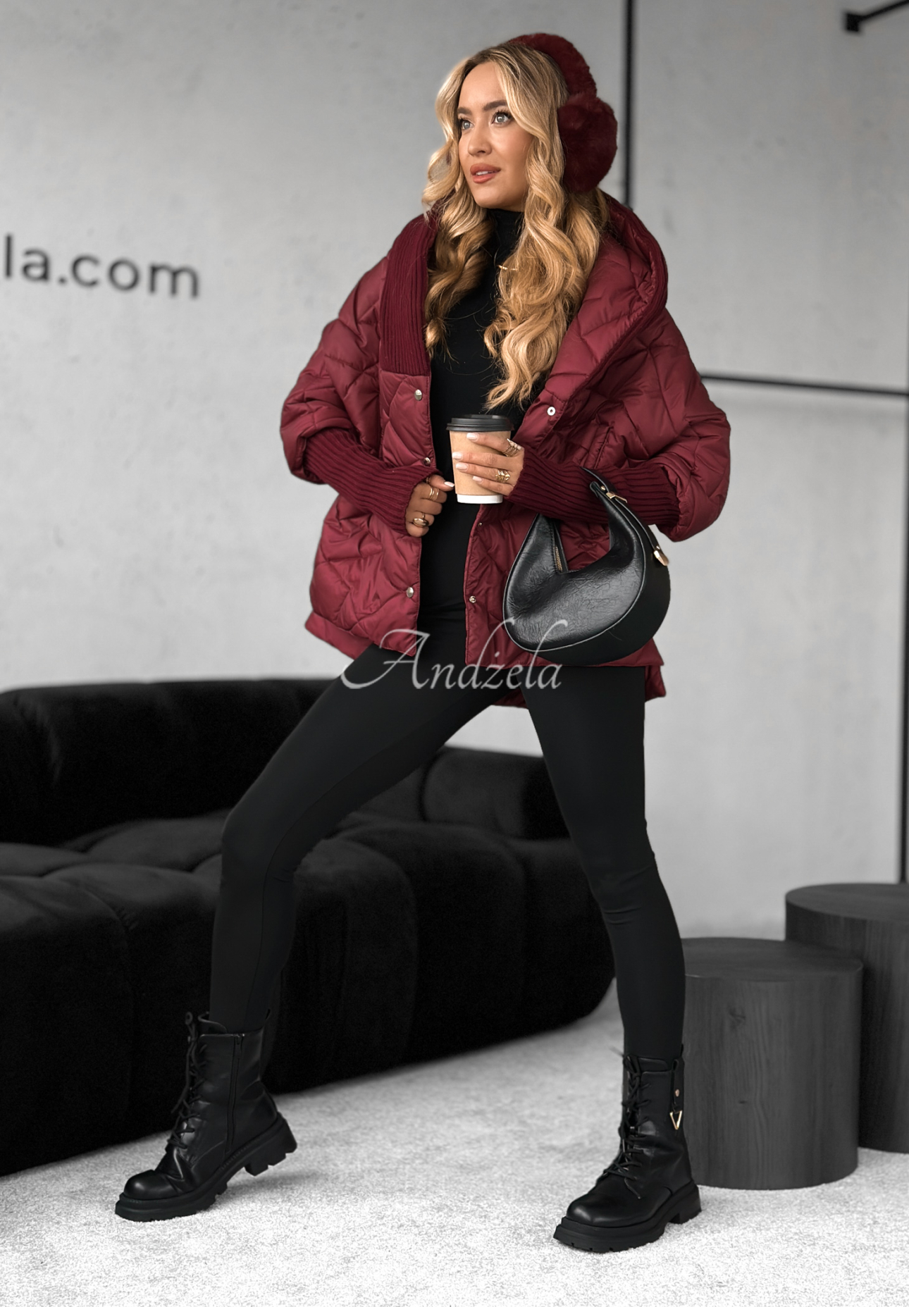 Geacă oversize cu glugă Sancha