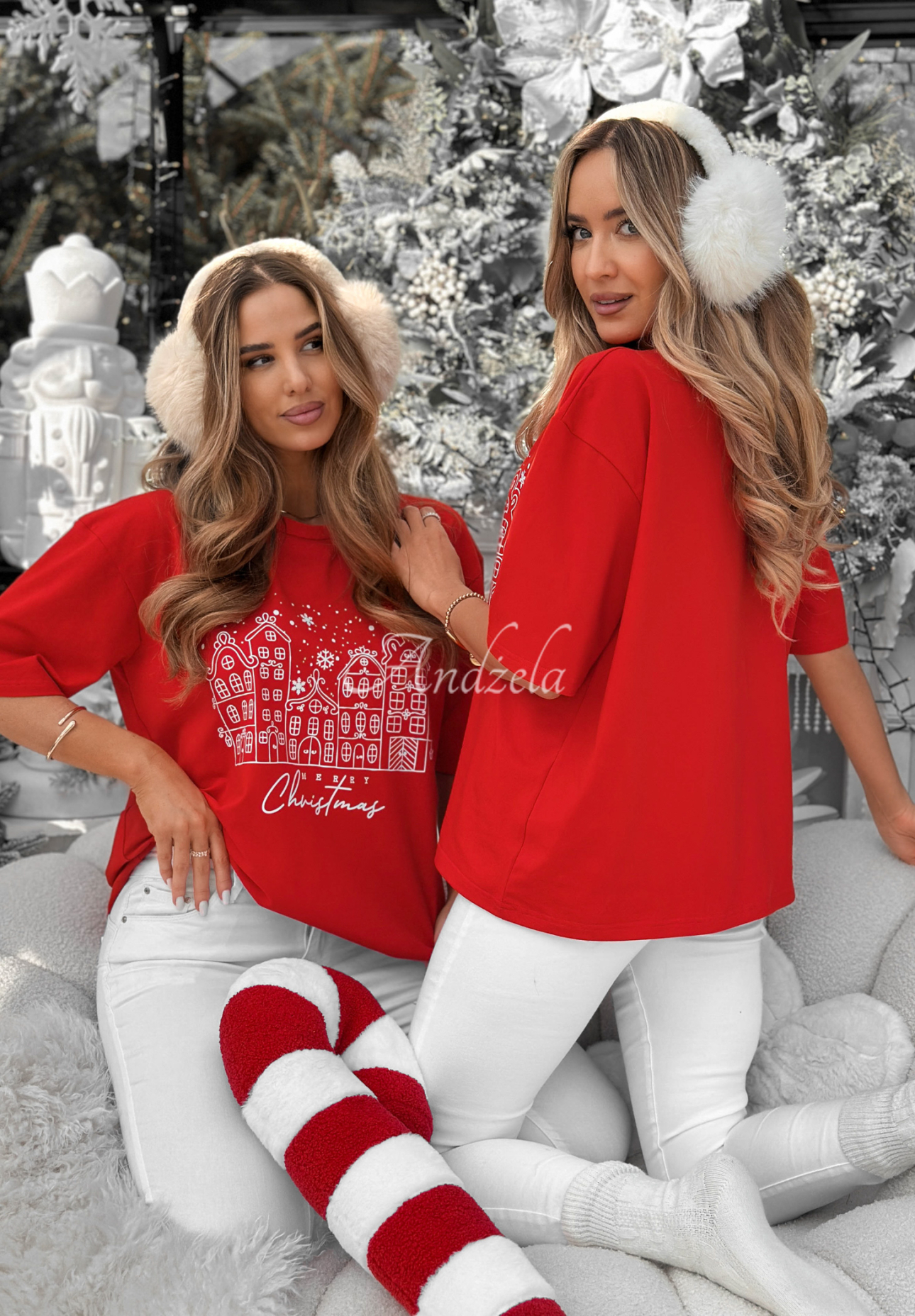 Tricou de Crăciun cu imprimeu Snowy Christmas