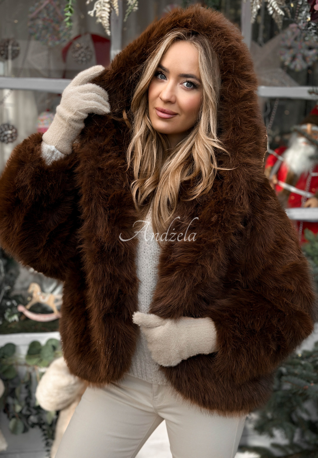 Geacă scurtă de blană Rainy Mood