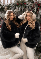 Scurtă Geacă futerko Rainy Mood negre