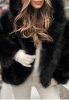 Scurtă Geacă futerko Rainy Mood negre