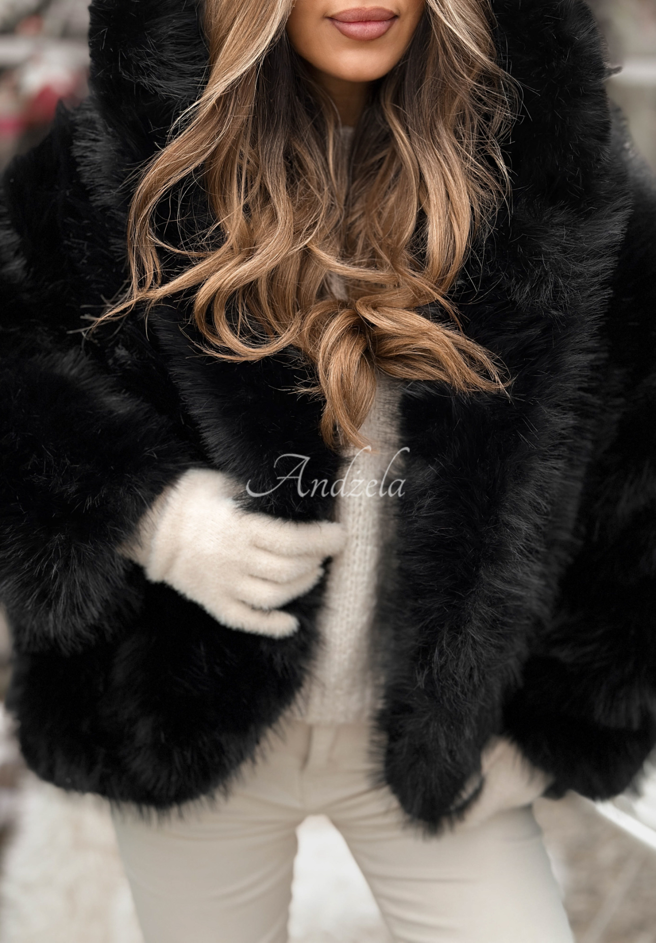 Geacă scurtă de blană Rainy Mood