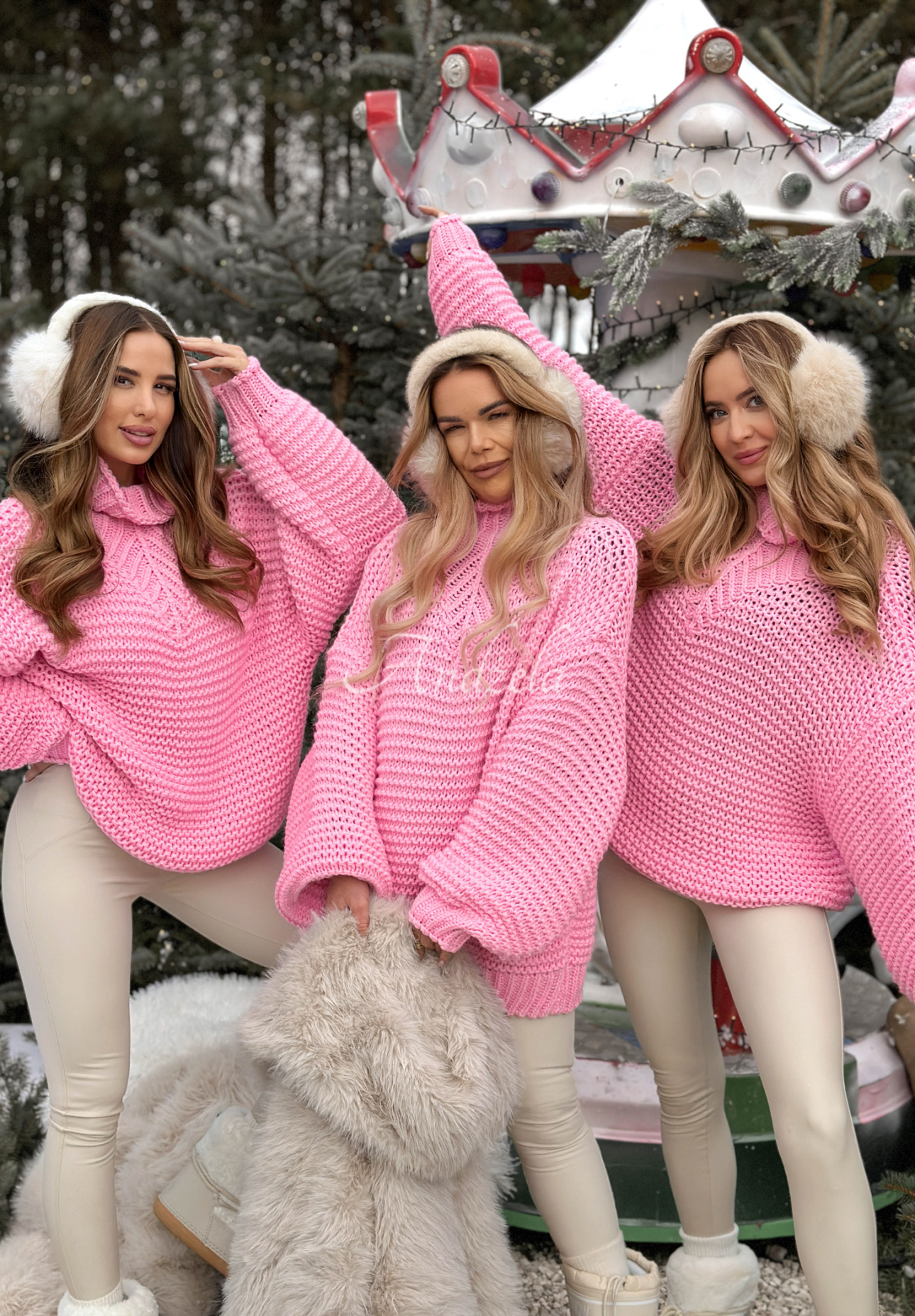 Pulover împletit cu lână Winter Is In The Air