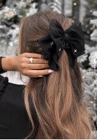 Clamă de păr klamra do włosów z kokardą Velveta negru