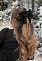 Clamă de păr klamra do włosów z kokardą Velveta negru