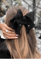 Clamă de păr klamra do włosów z kokardą Velveta negru