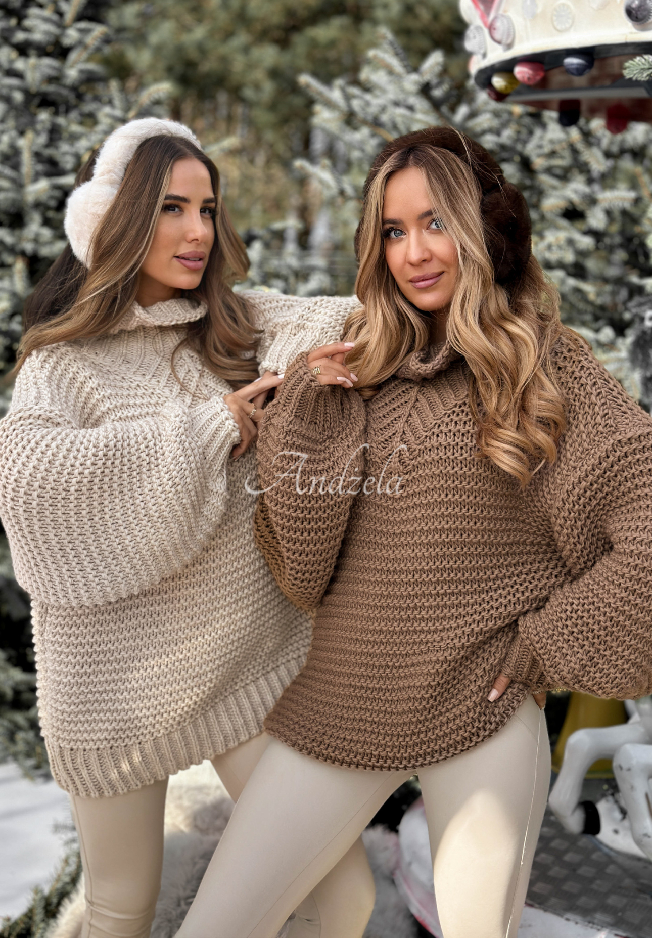 Pulover împletit cu lână Winter Is In The Air