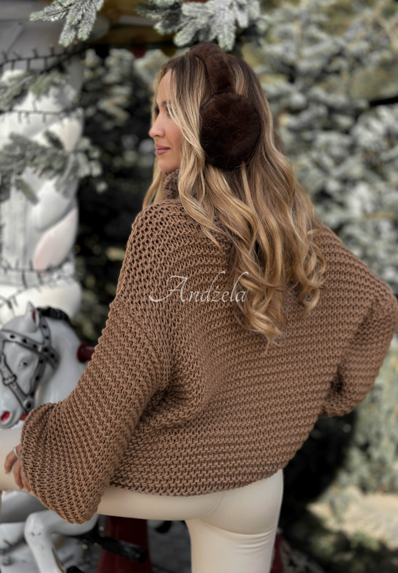 Pulover împletit cu lână Winter Is In The Air