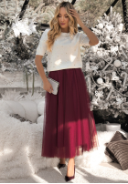 Pulover z perełkami Covered In Pearls ecru