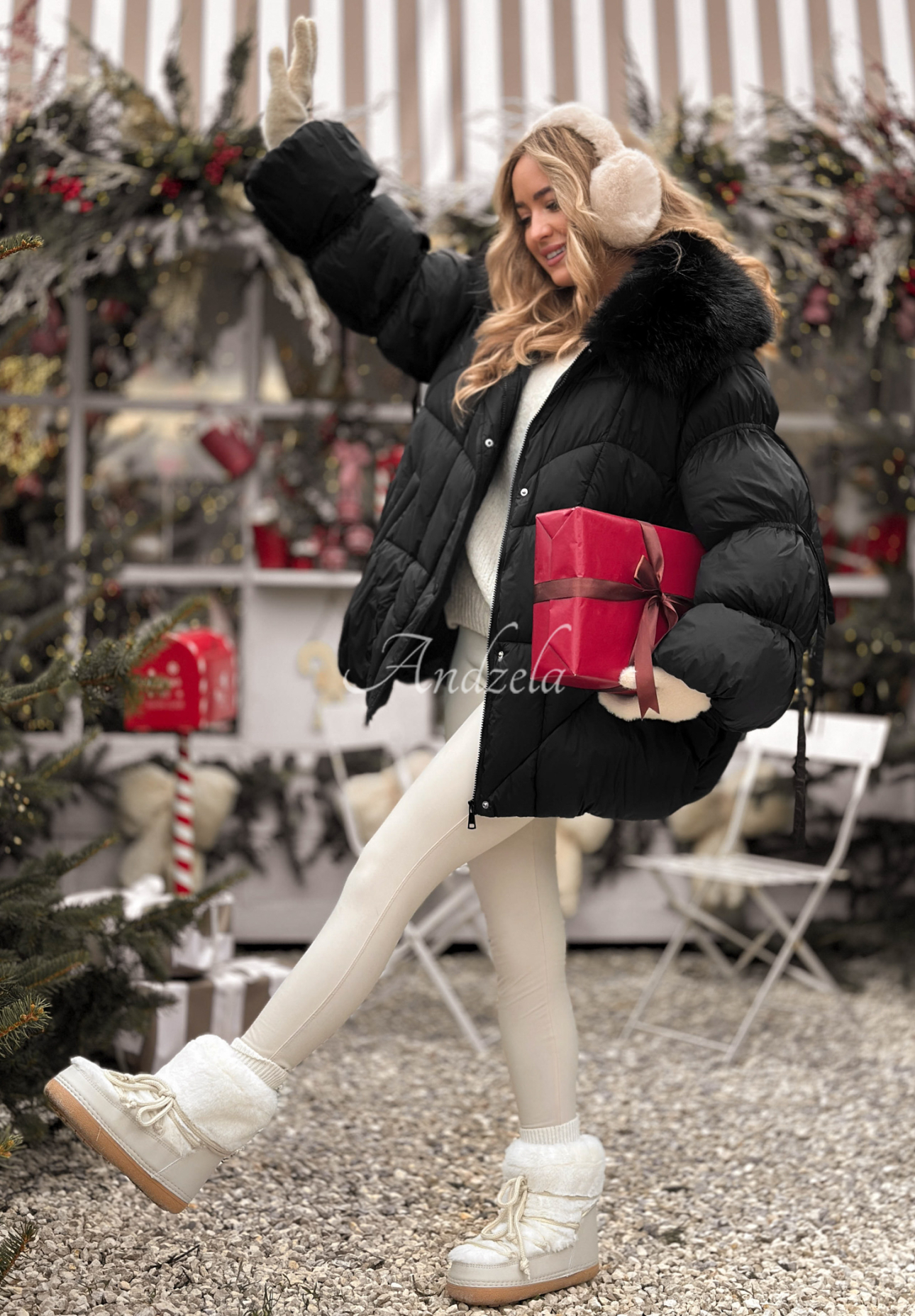 Geacă matlasată cu blăniță Cold Without You