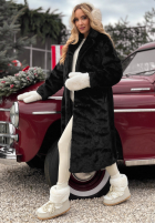 Długi Palton  futerko October Chill negru