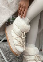 Śniegowce z futerkiem End Of Year bej