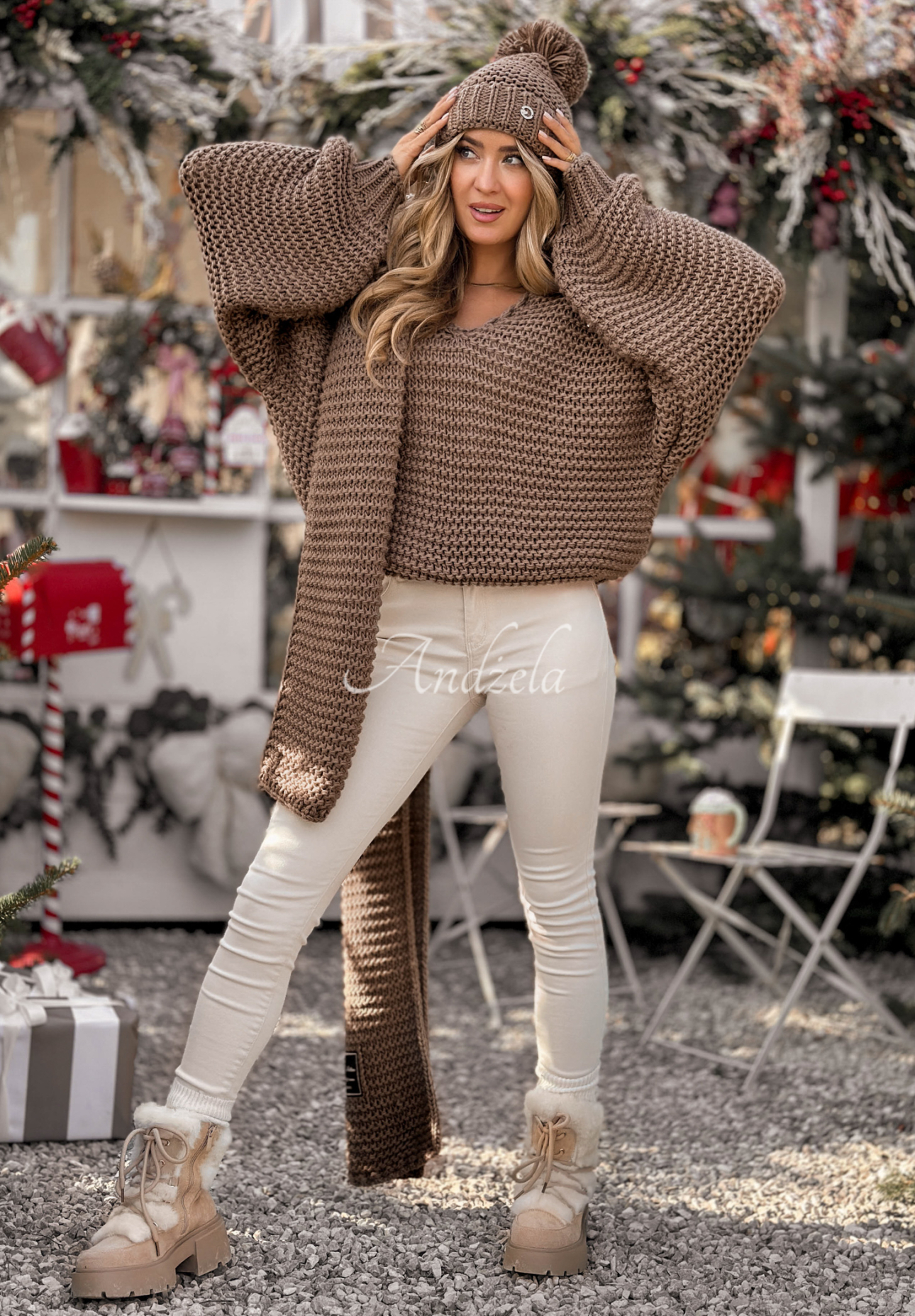 Pulover tricotat din lână Winter Is Calling