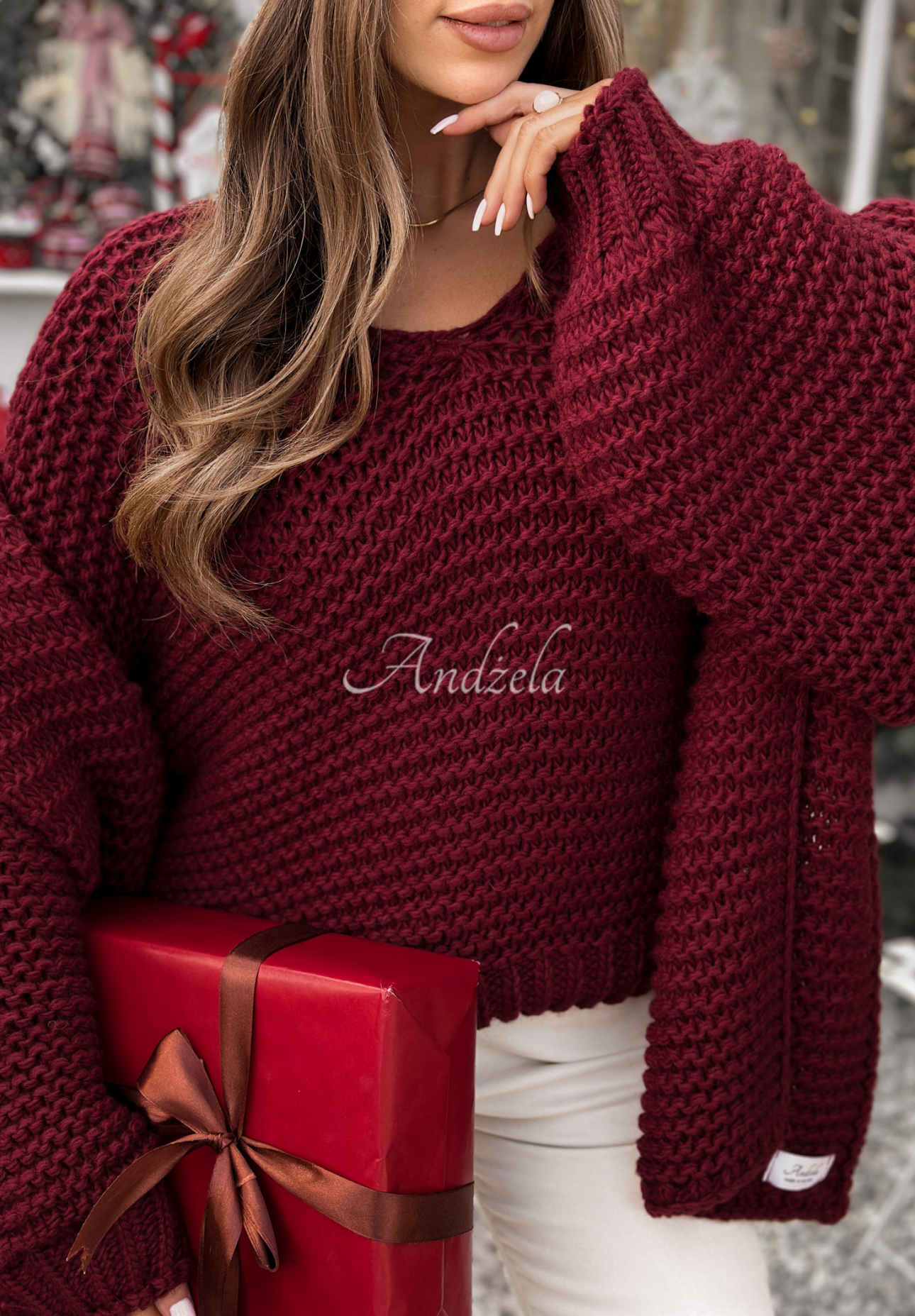 Pulover tricotat din lână Winter Is Calling