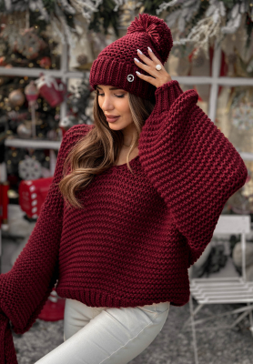 Pulover tricotat din lână Winter Is Calling