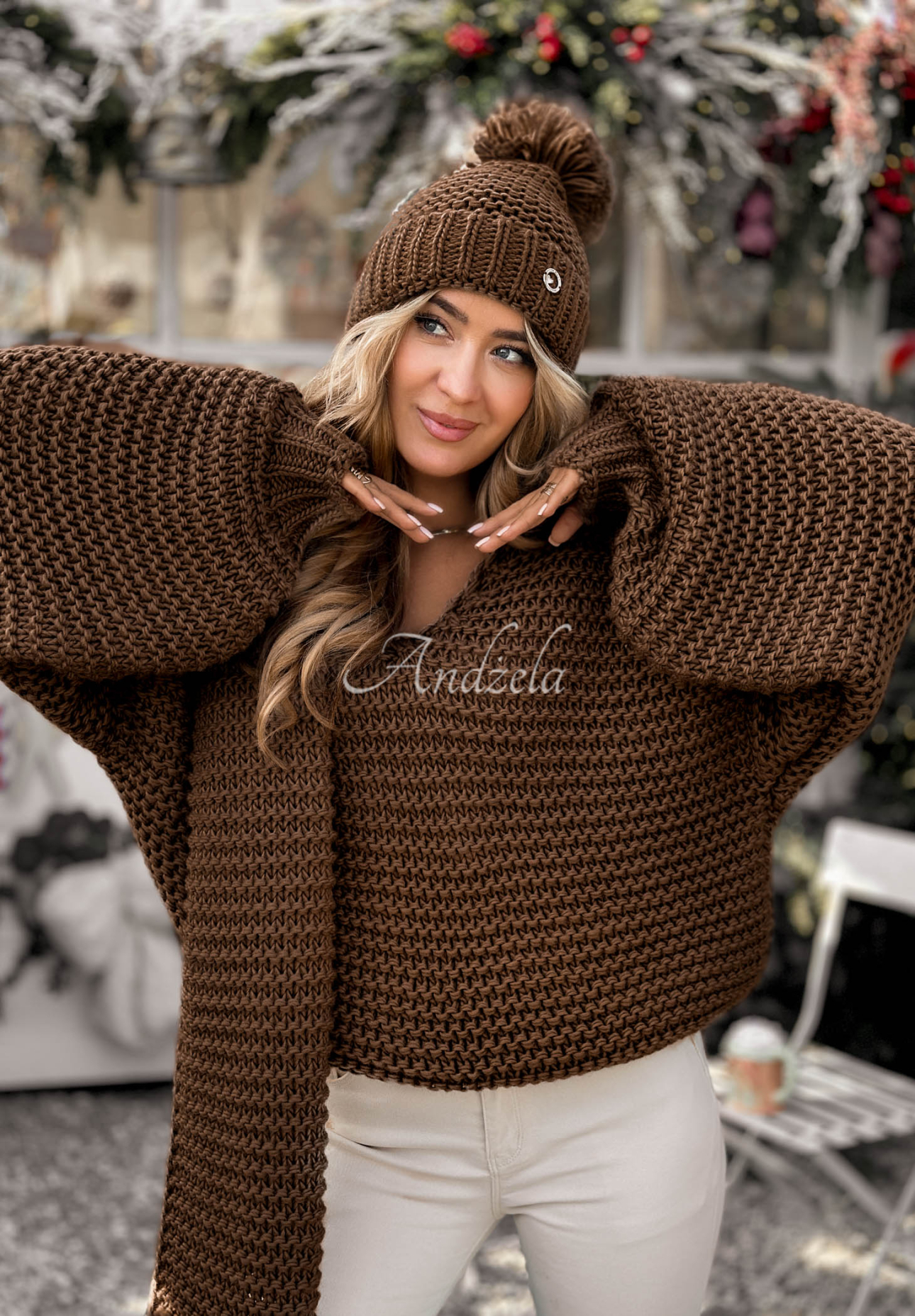 Pulover tricotat din lână Winter Is Calling