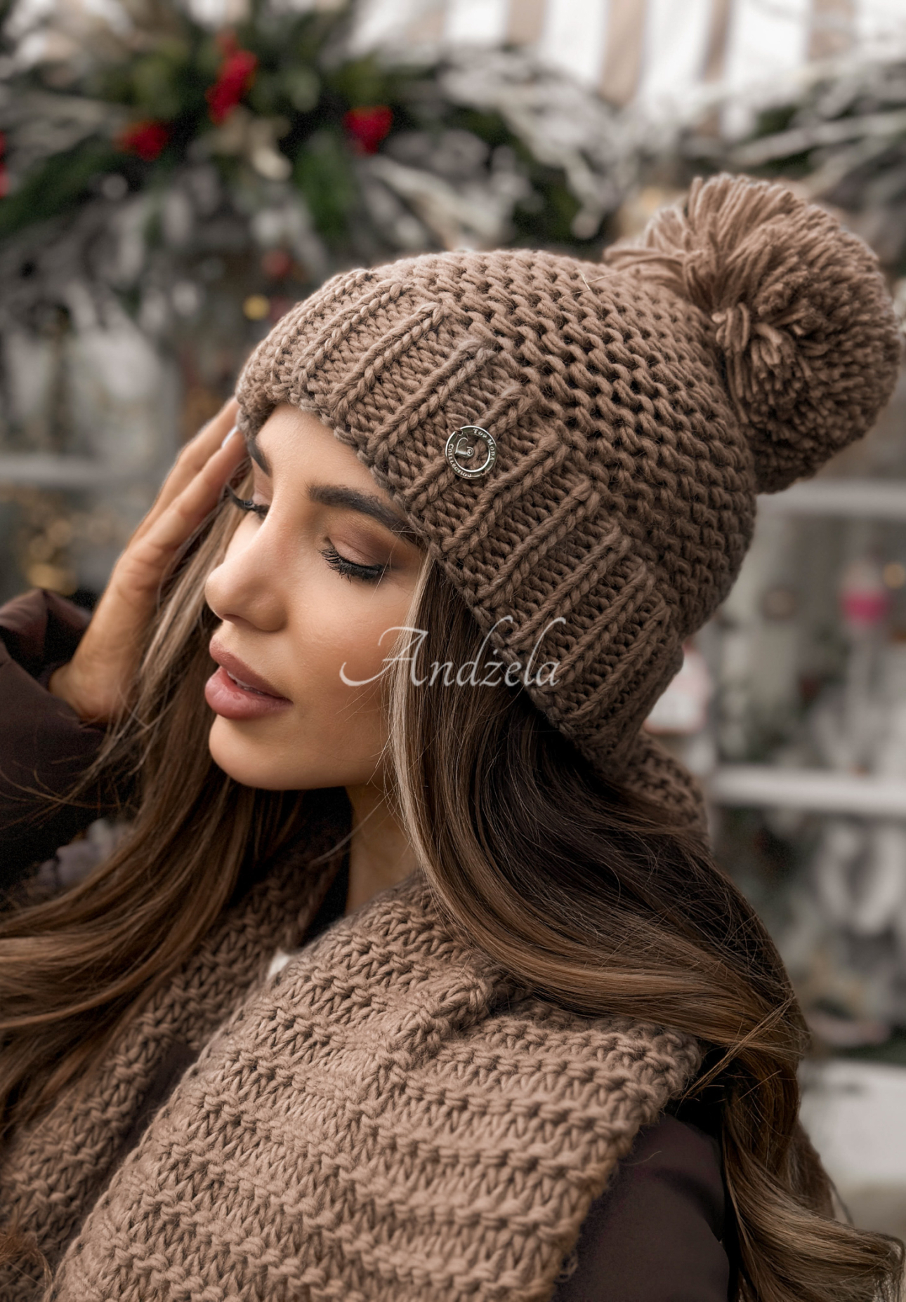 Set căciulă și fular din lână Best Winter Days