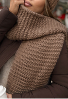 Compleu Căciulă, szalik, Mănuși z wełną 3in1 Best Winter Days mokka