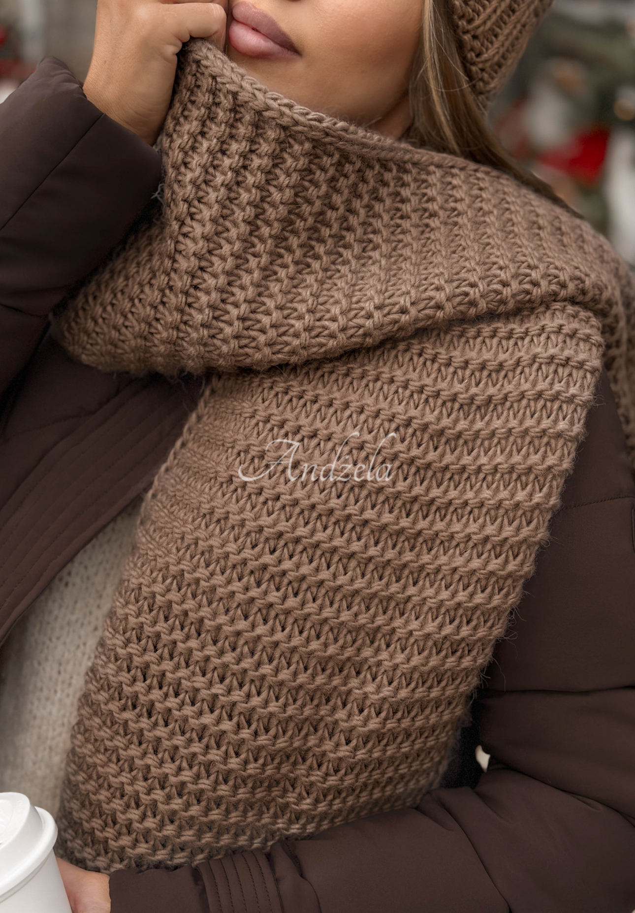 Set căciulă și fular din lână Best Winter Days