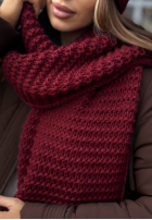 Compleu Căciulă, szalik, Mănuși 3in1 Best Winter Days burgundowy