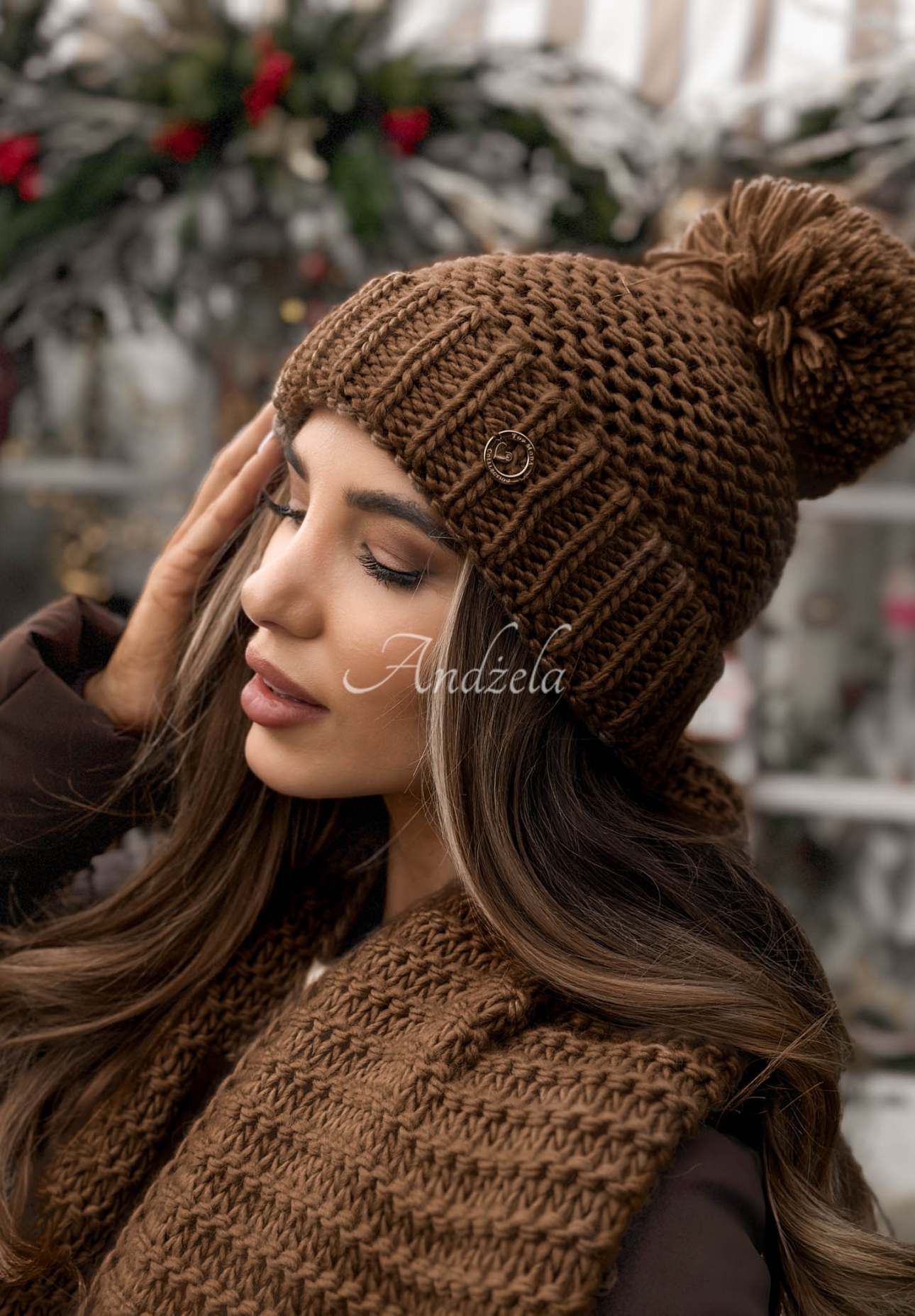 Set căciulă și fular din lână Best Winter Days