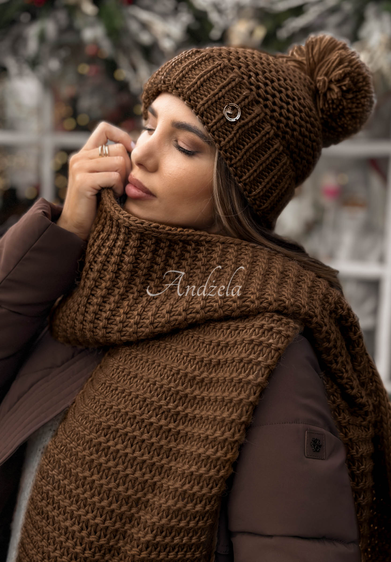 Set căciulă și fular din lână Best Winter Days