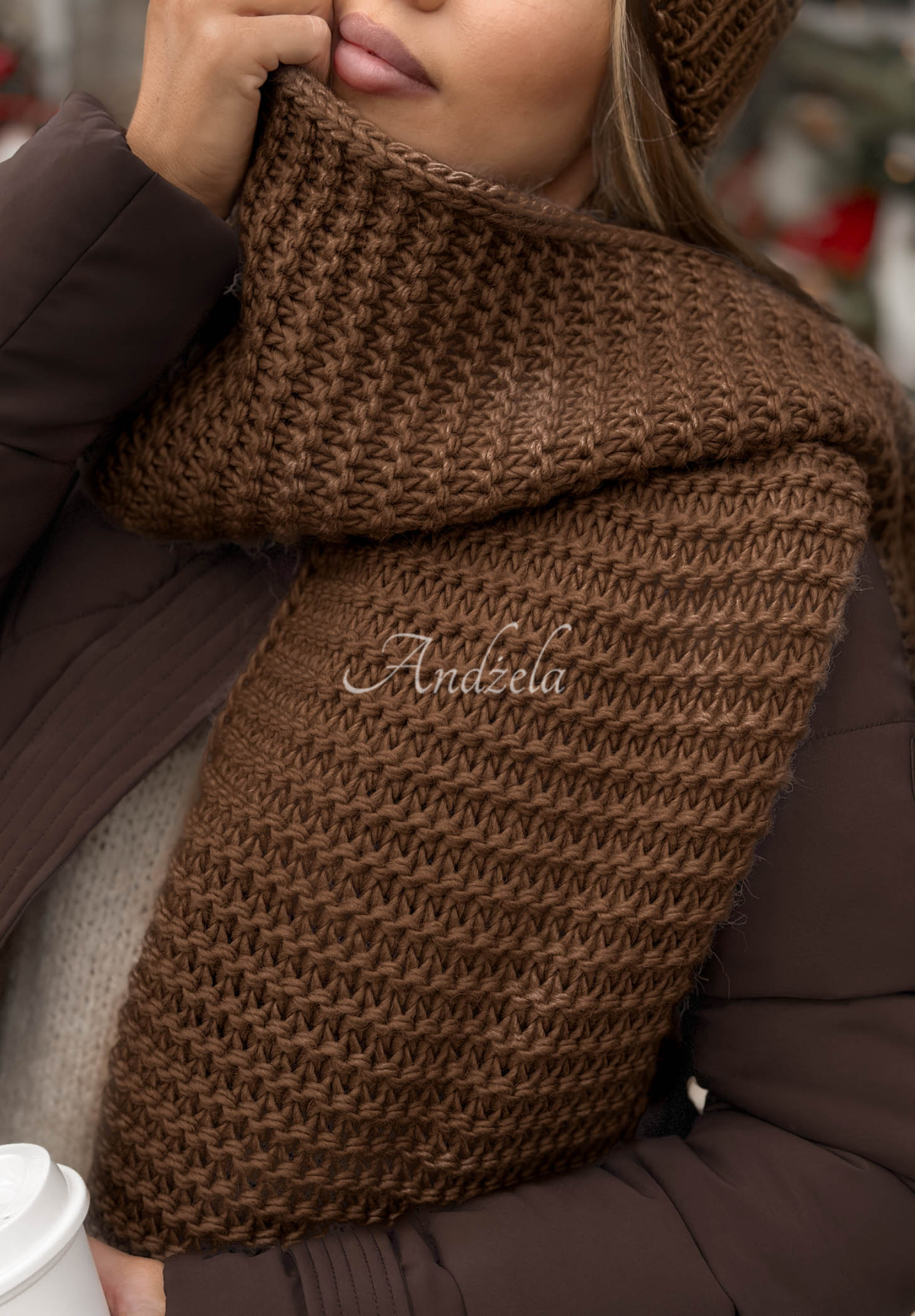 Set căciulă și fular din lână Best Winter Days