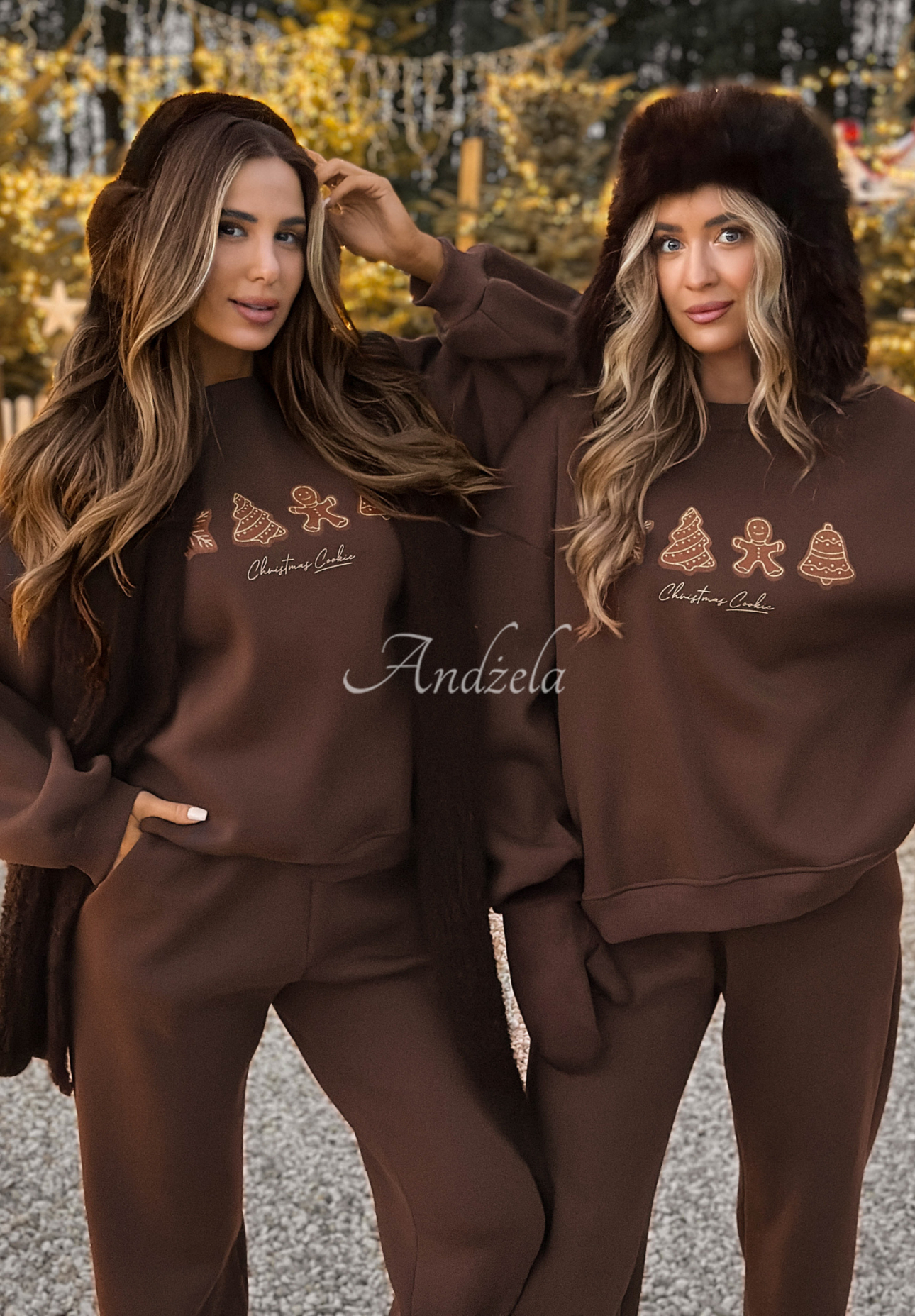 Set de trening de Crăciun cu hanorac și pantaloni Christmas Cookies