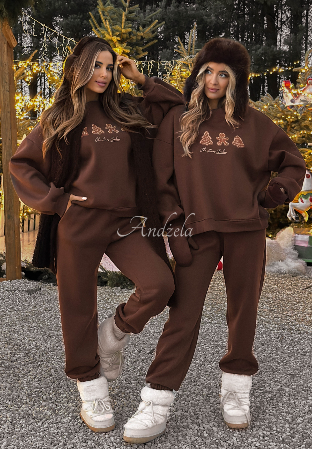 Set de trening de Crăciun cu hanorac și pantaloni Christmas Cookies