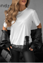 Tricou z koronką Daily Lace ecru