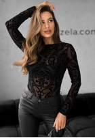 Błyszcząca Bluză cu modele The Bad News negru