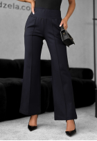 din material textil Pantaloni dzwony Can't Ignore Me bluemarin