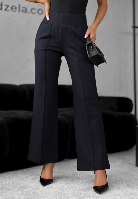 Pantaloni evazați din material Can't Ignore Me