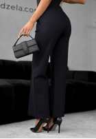 din material textil Pantaloni dzwony Can't Ignore Me bluemarin